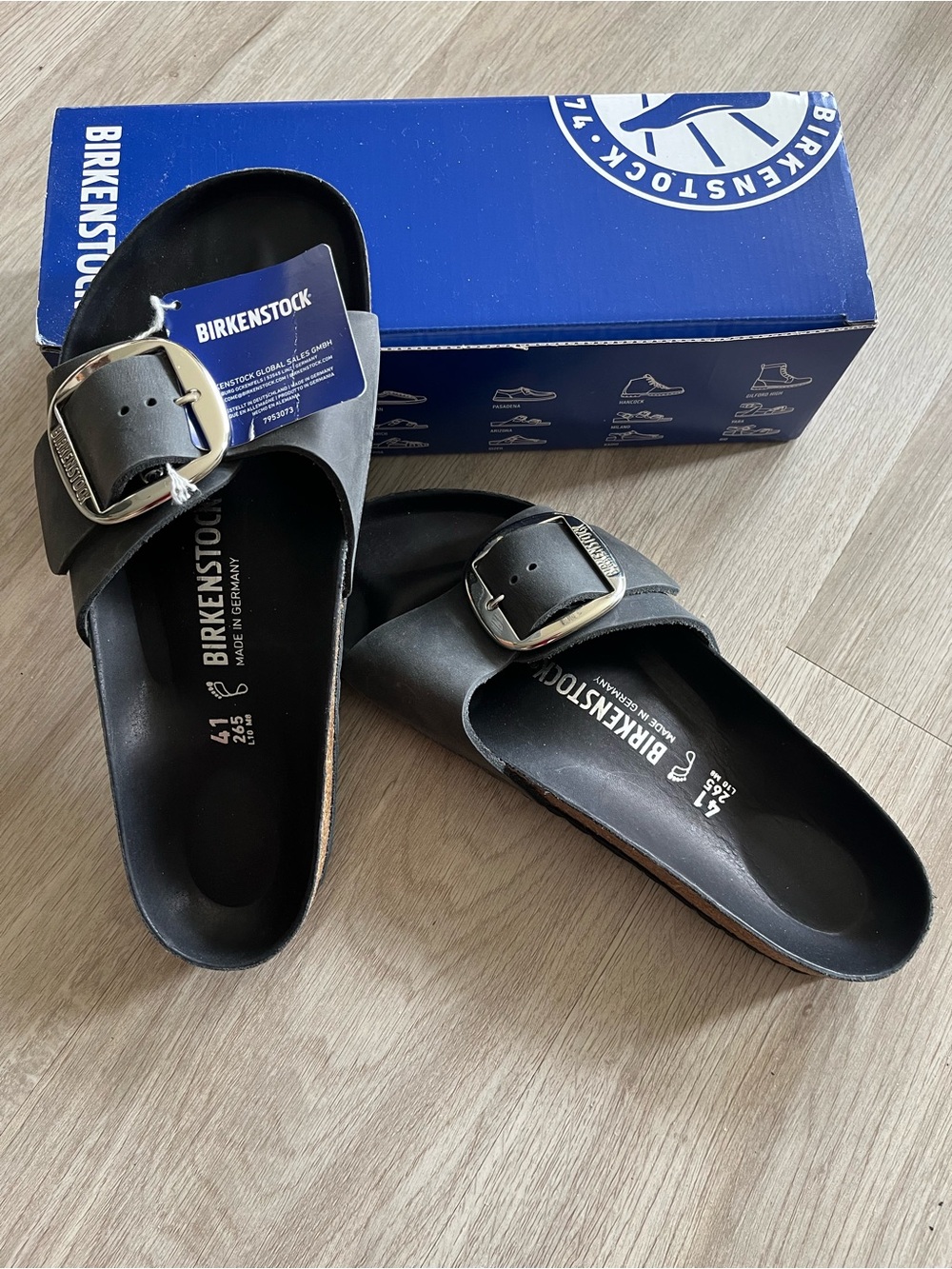 Birkenstock Women's Black Single-Buckle Madrid Sandals